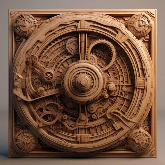 Patterns and decorations (time machine 3, PATTERN_67) 3D models for cnc
